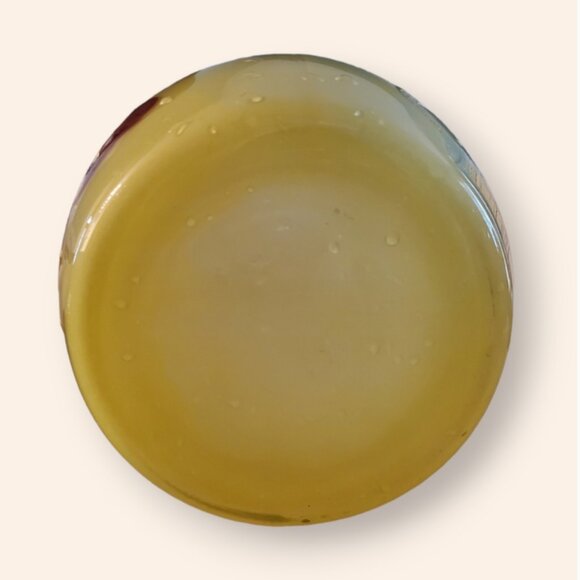 VINTAGE BARTLETT COLLINS COOKIE JAR YELLOW FRUITS FLOWERS - Picture 4 of 5